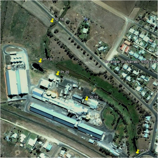 Narrabri Locations of Emission Monitoring Points Inpage