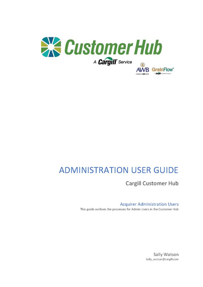 Administration User guide Administration User guide
